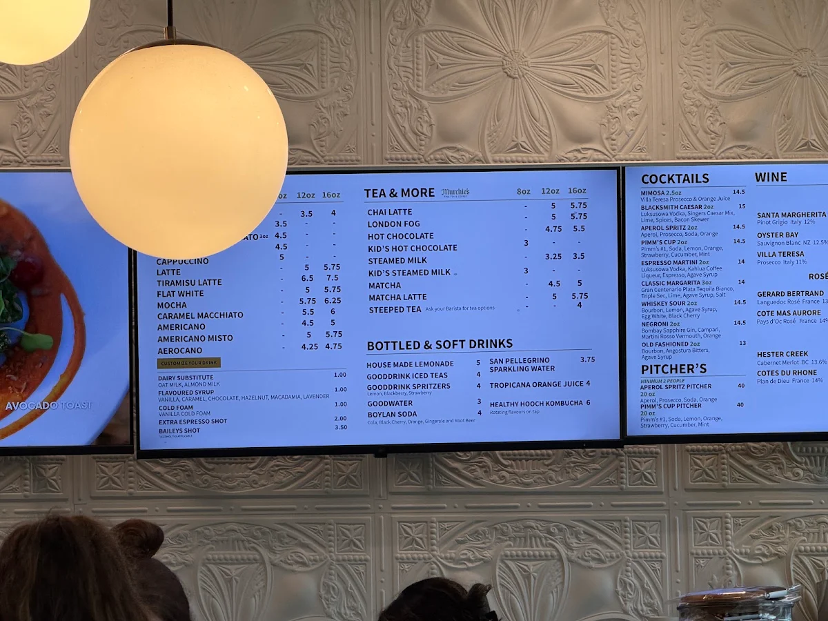 Menu, Blacksmith Bakery