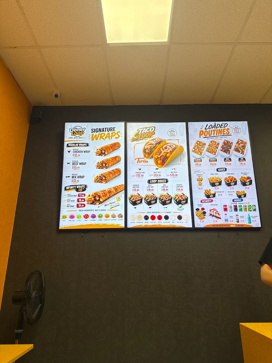 Menu, Doner Loop