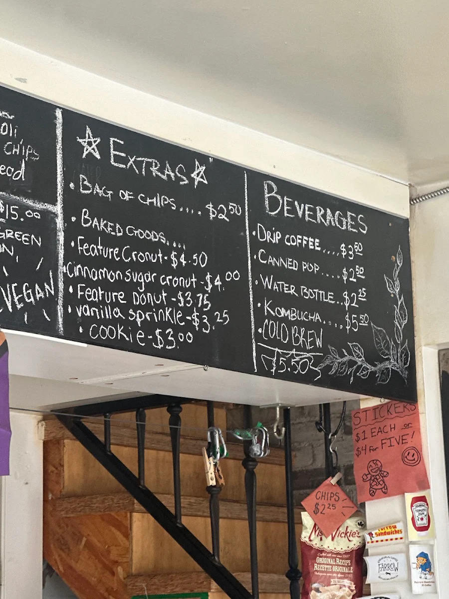 Menu, Farrow Garneau