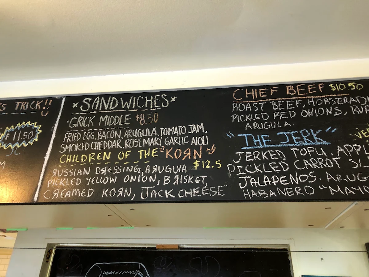 Menu, Farrow Garneau