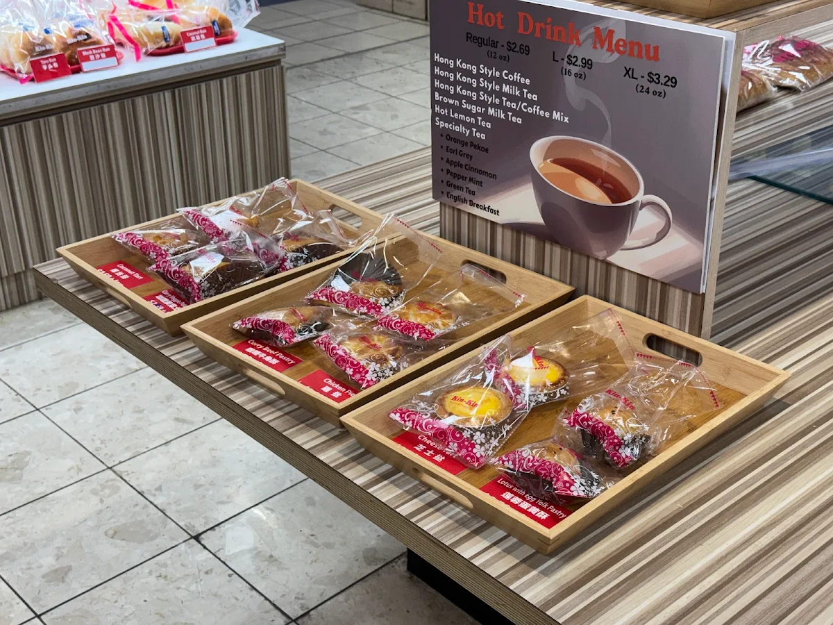 Menu, Kin Kin bakery and Bubble Tea