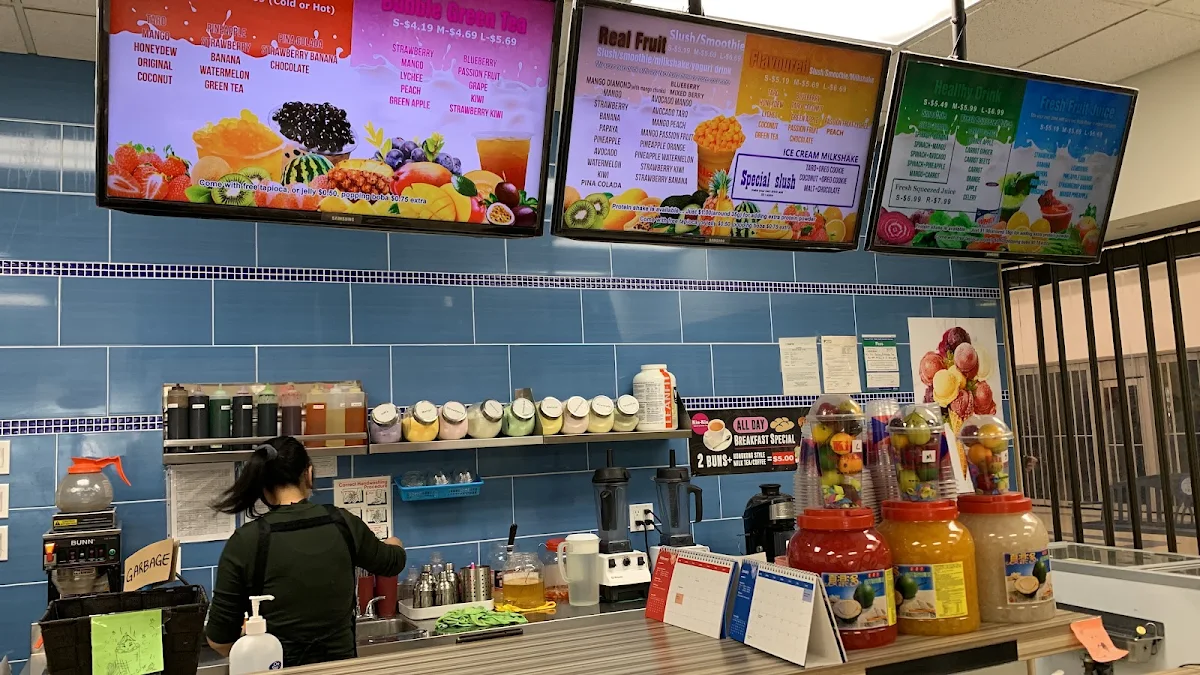 Menu, Kin Kin bakery and Bubble Tea