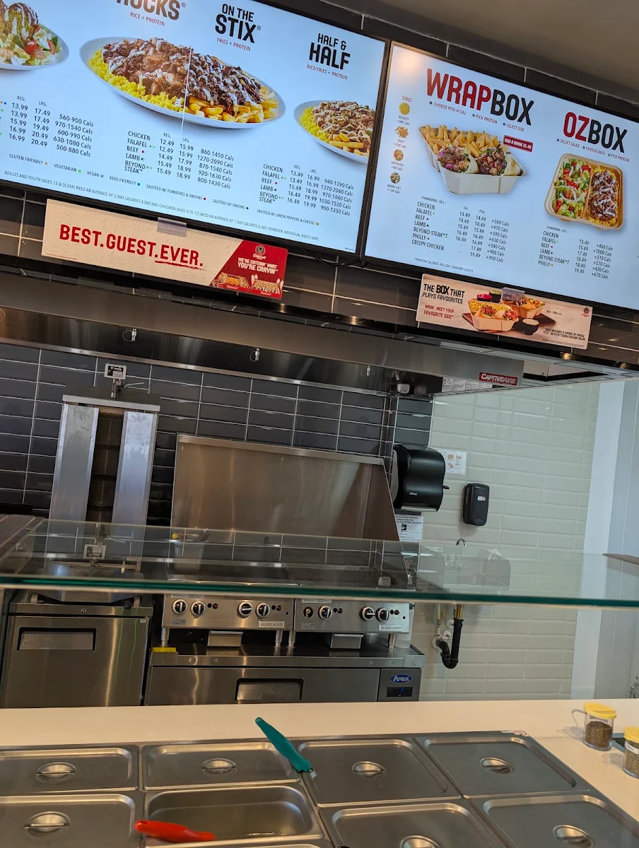 Menu, Osmow's Shawarma