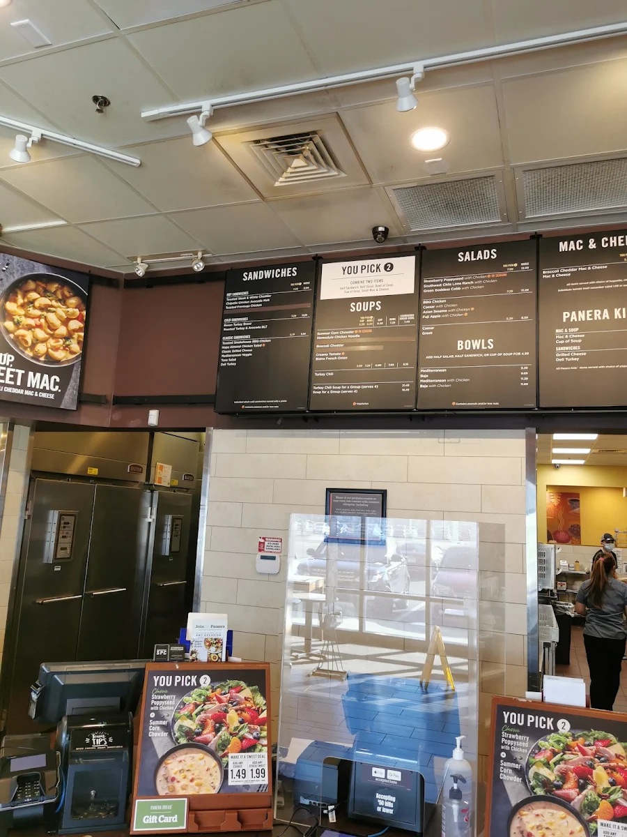 Menu, Panera Bread