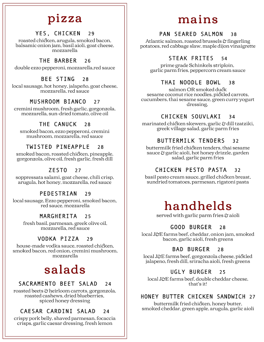 Menu photo 1