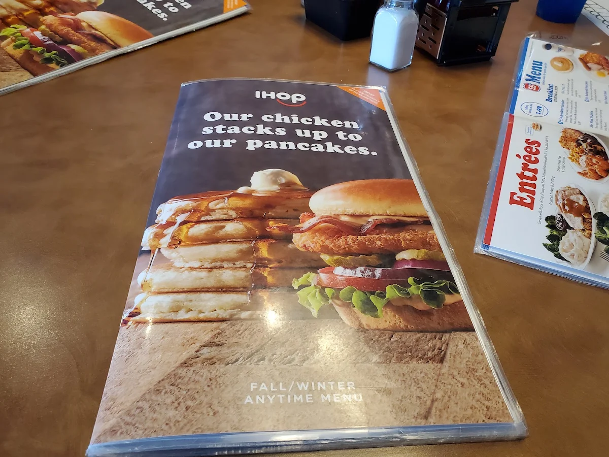 Menu, IHOP
