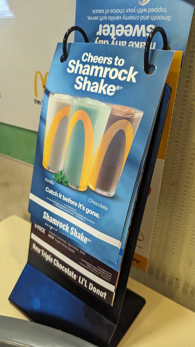 Menu, McDonald's