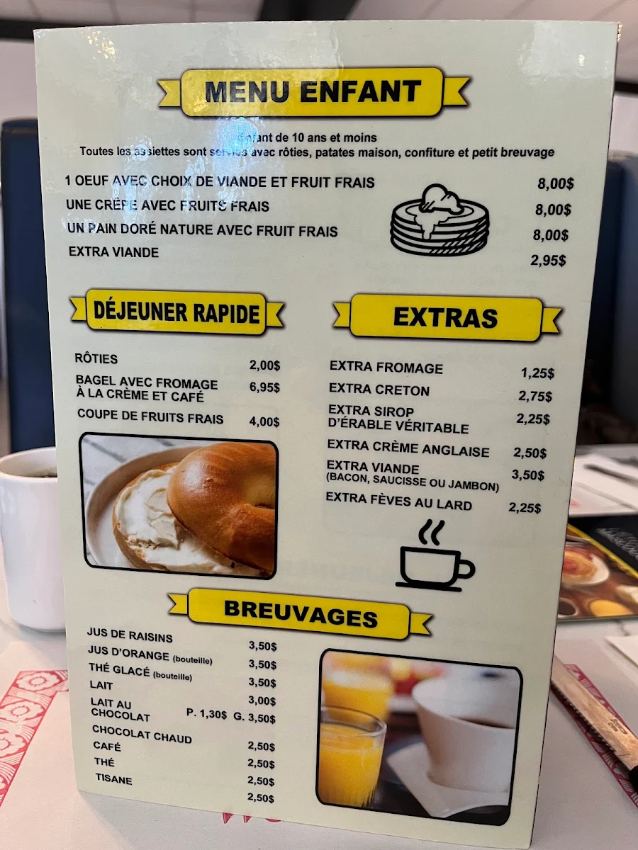 Menu, Restaurant L'Etoile De Mascouche