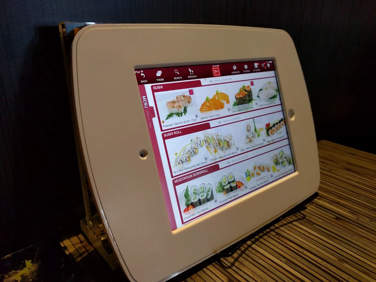 Menu, Ye's Sushi