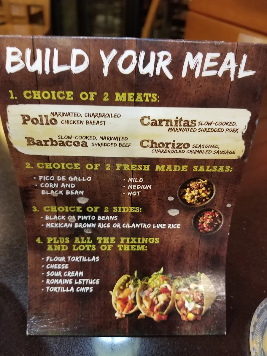Menu, Mucho Burrito Fresh Mexican Grill