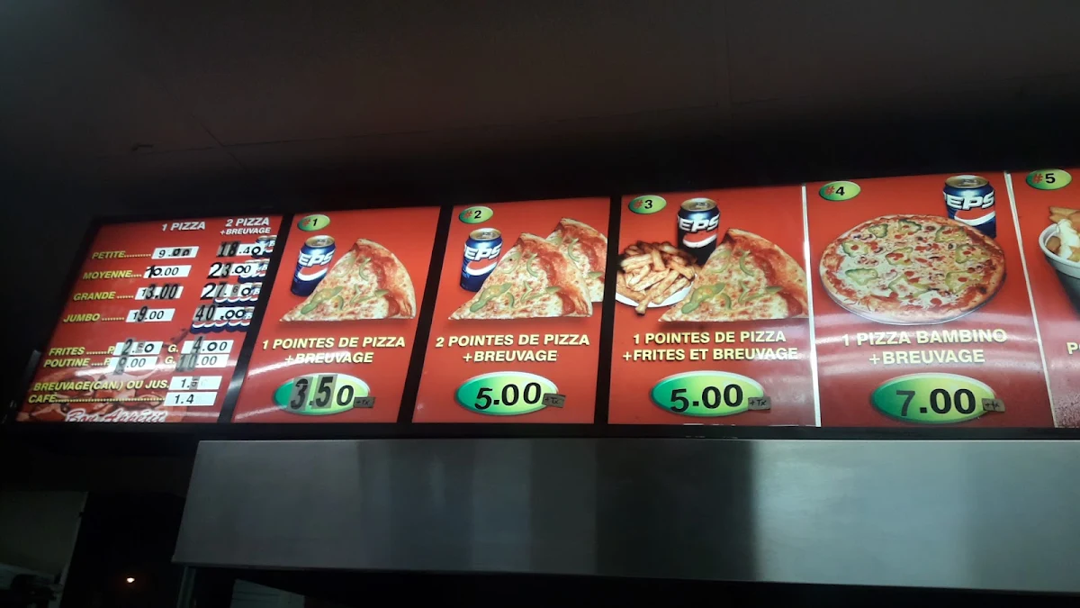 Menu, Pizza Roni