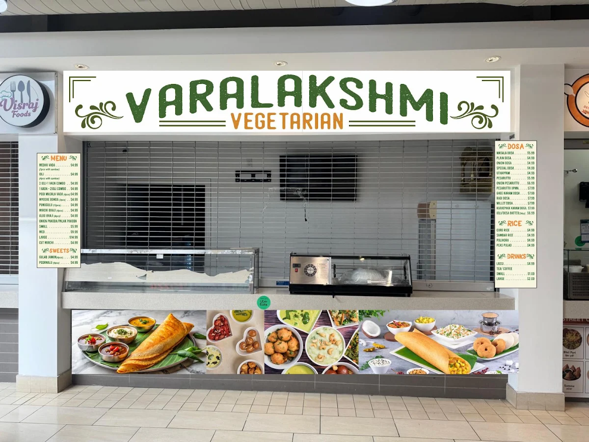 Menu, Varalakshmi Vegetarian Malton
