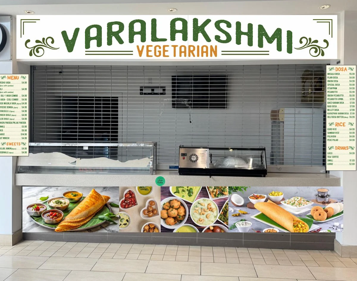 Menu, Varalakshmi Vegetarian Malton