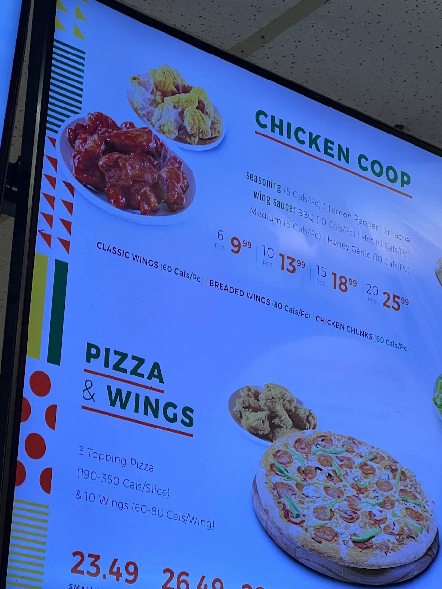 Menu, 241 Pizza