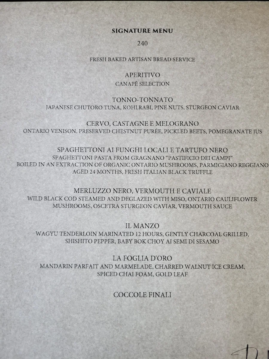Menu, DaNico