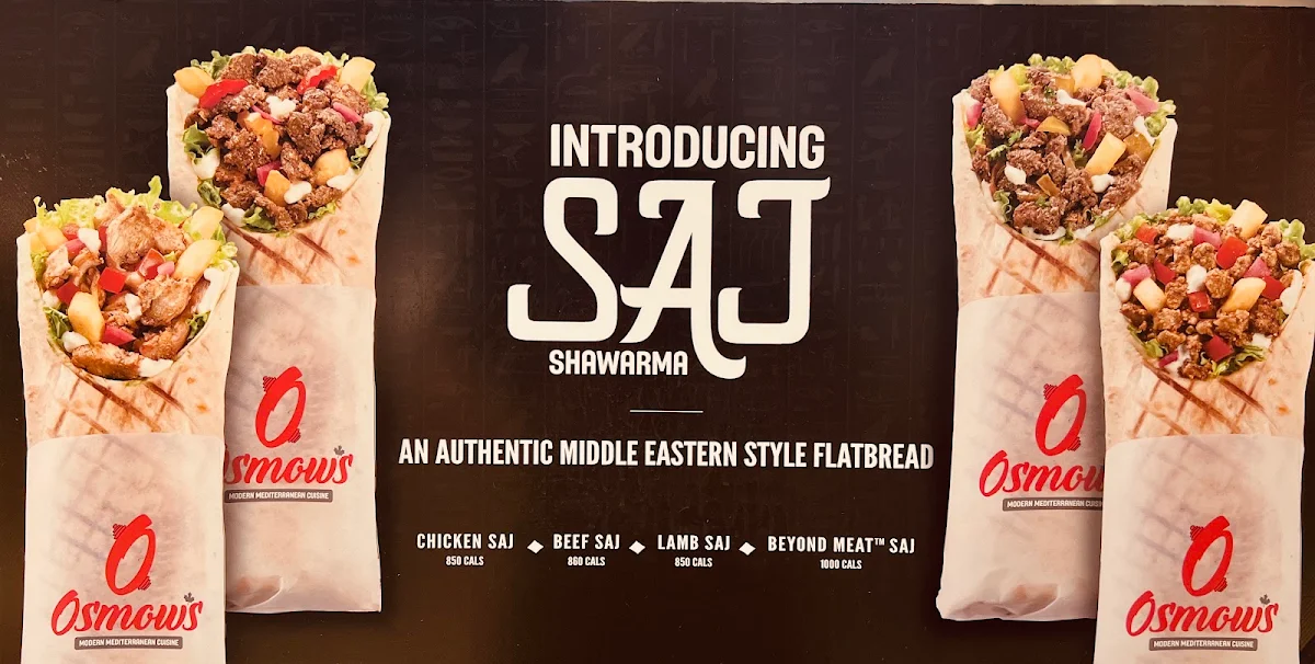 Menu, Osmow's Shawarma