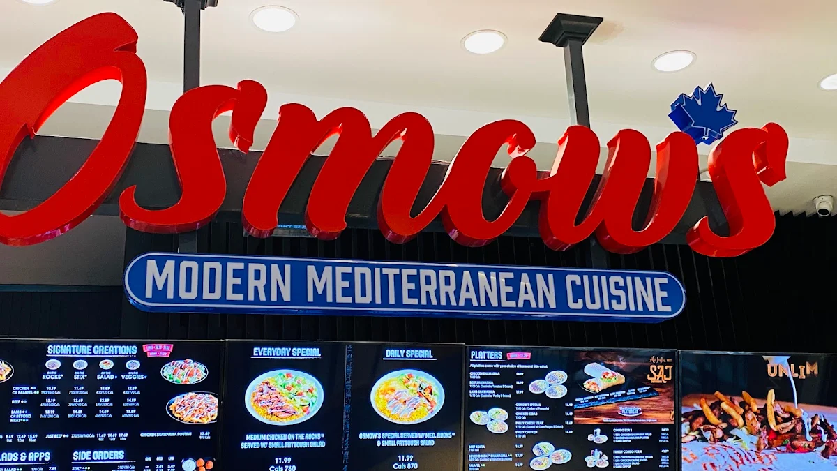 Menu, Osmow's Shawarma