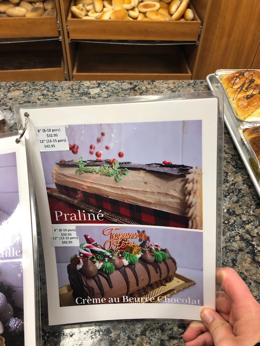 Menu, Patisserie St Martin