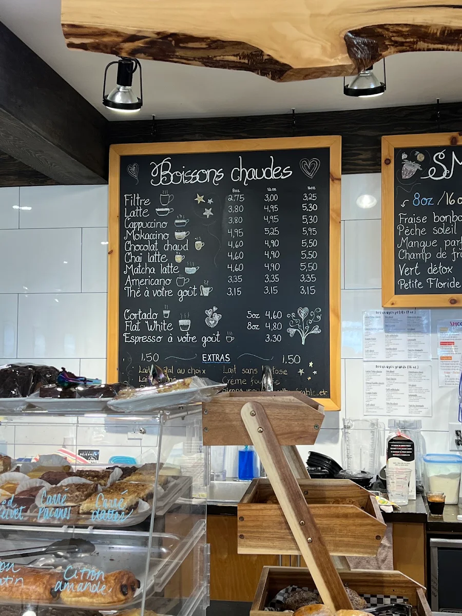 Menu, Mich Café