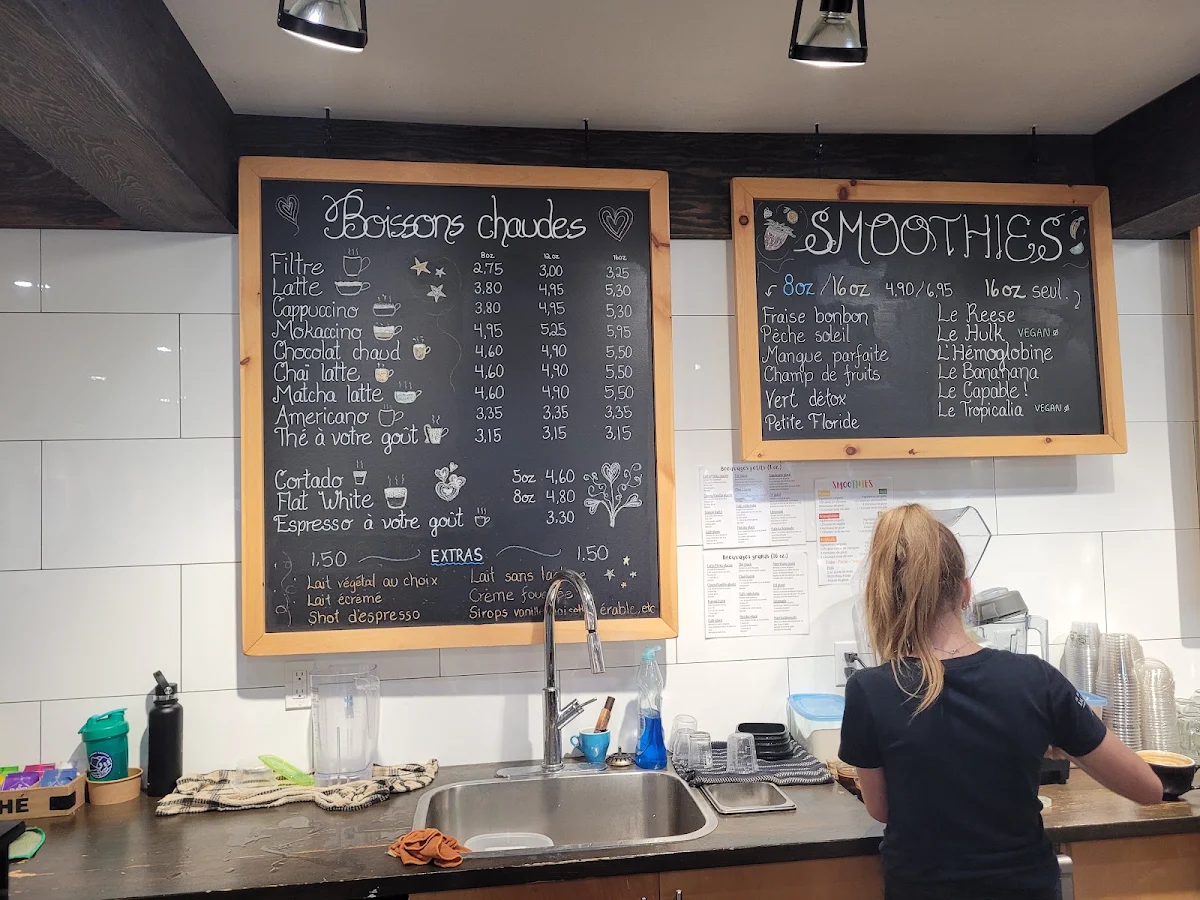 Menu, Mich Café