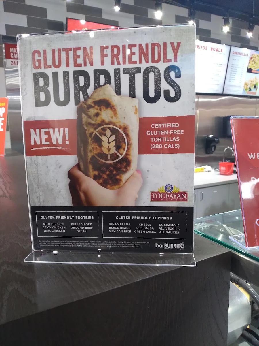Menu, barBURRITO