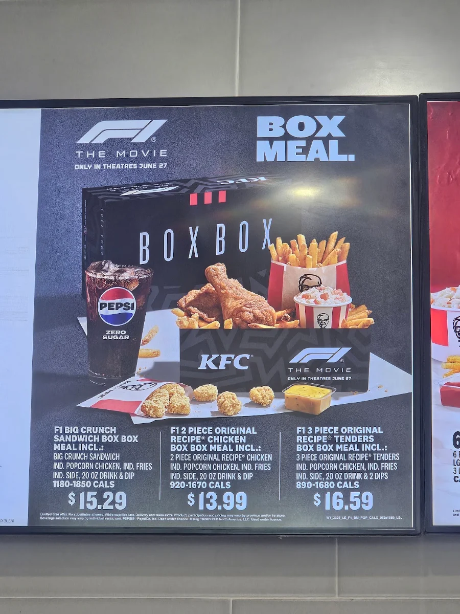 Menu, KFC