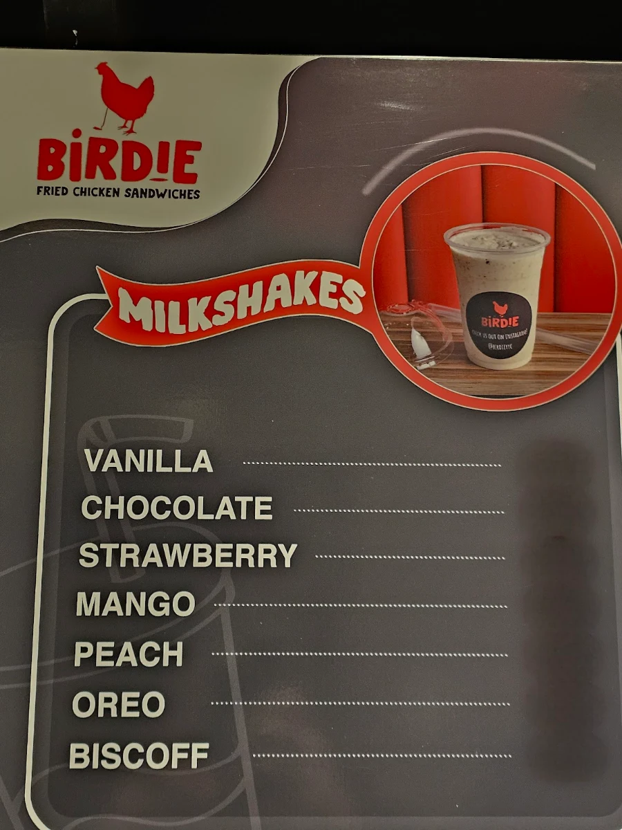 Menu, Birdie