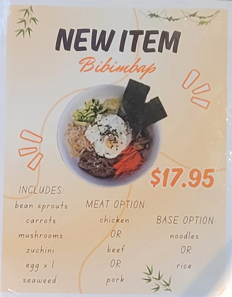 Menu, P & H Family Restaurants