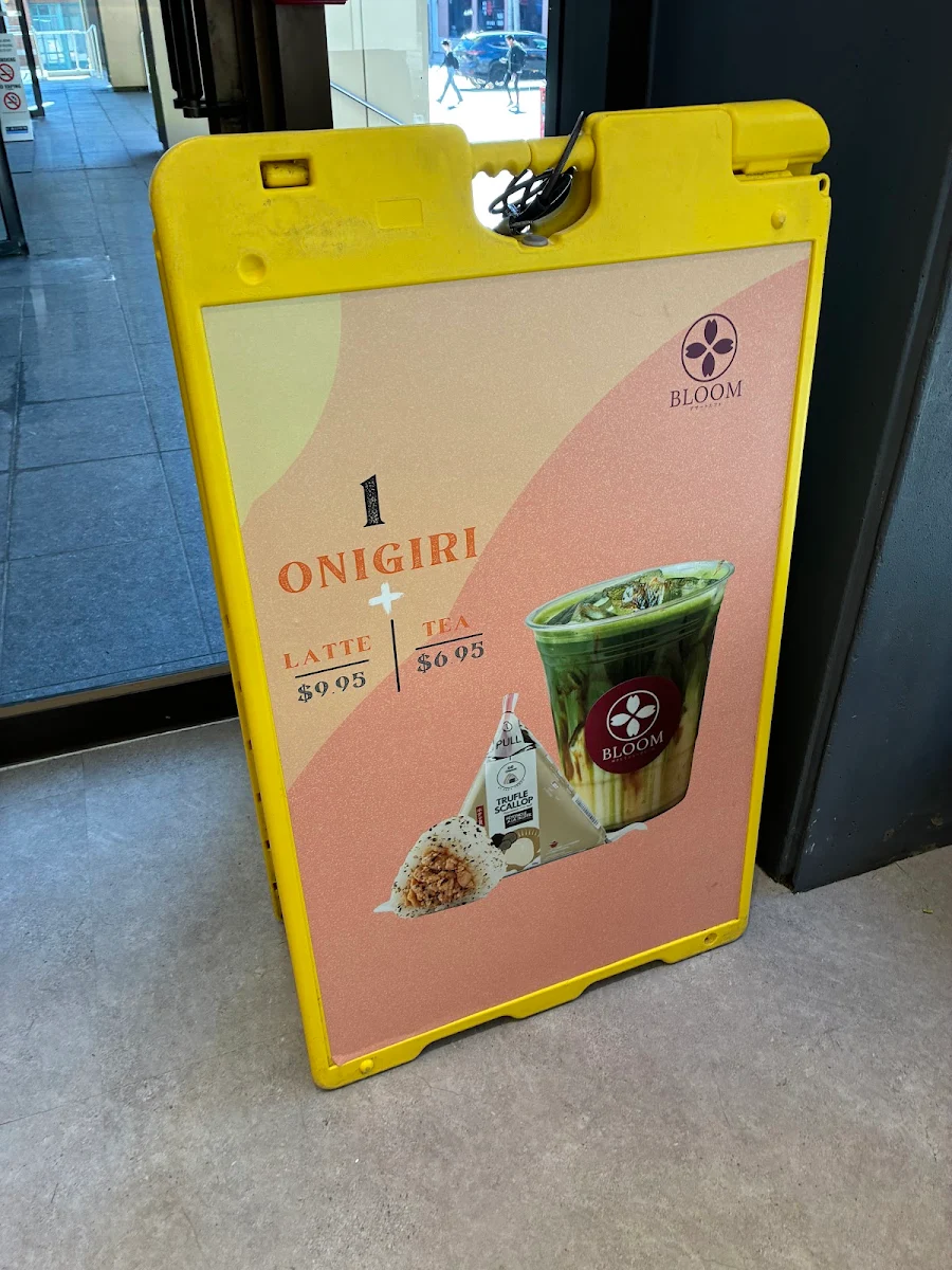 Menu, Bloom Cafe