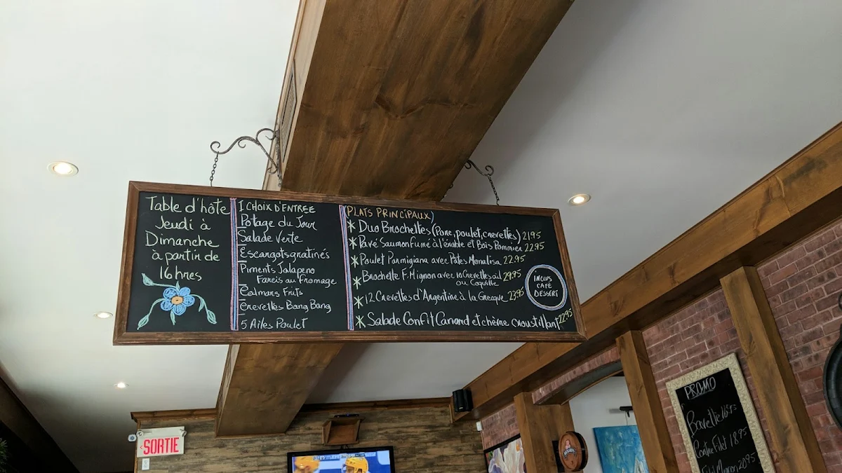 Menu, Resto Le Principal