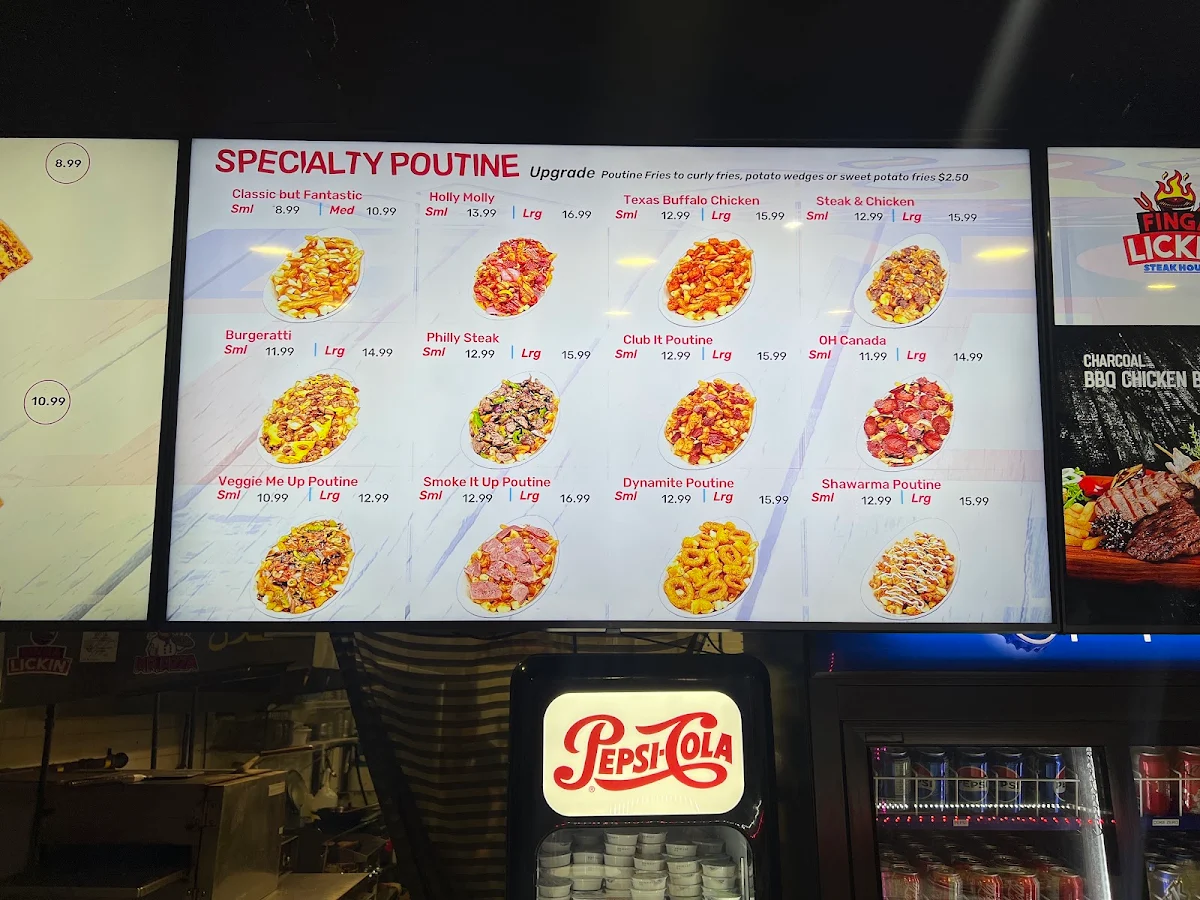 Menu, MR. PIZZA (St. Laurent)