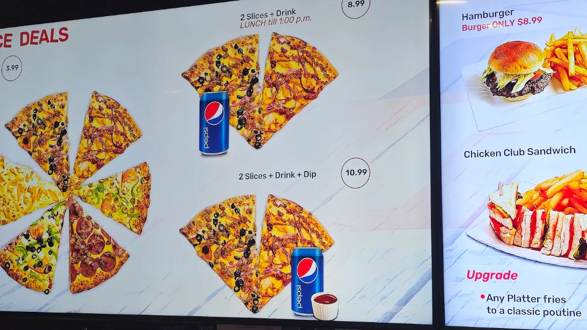 Menu, MR. PIZZA (St. Laurent)