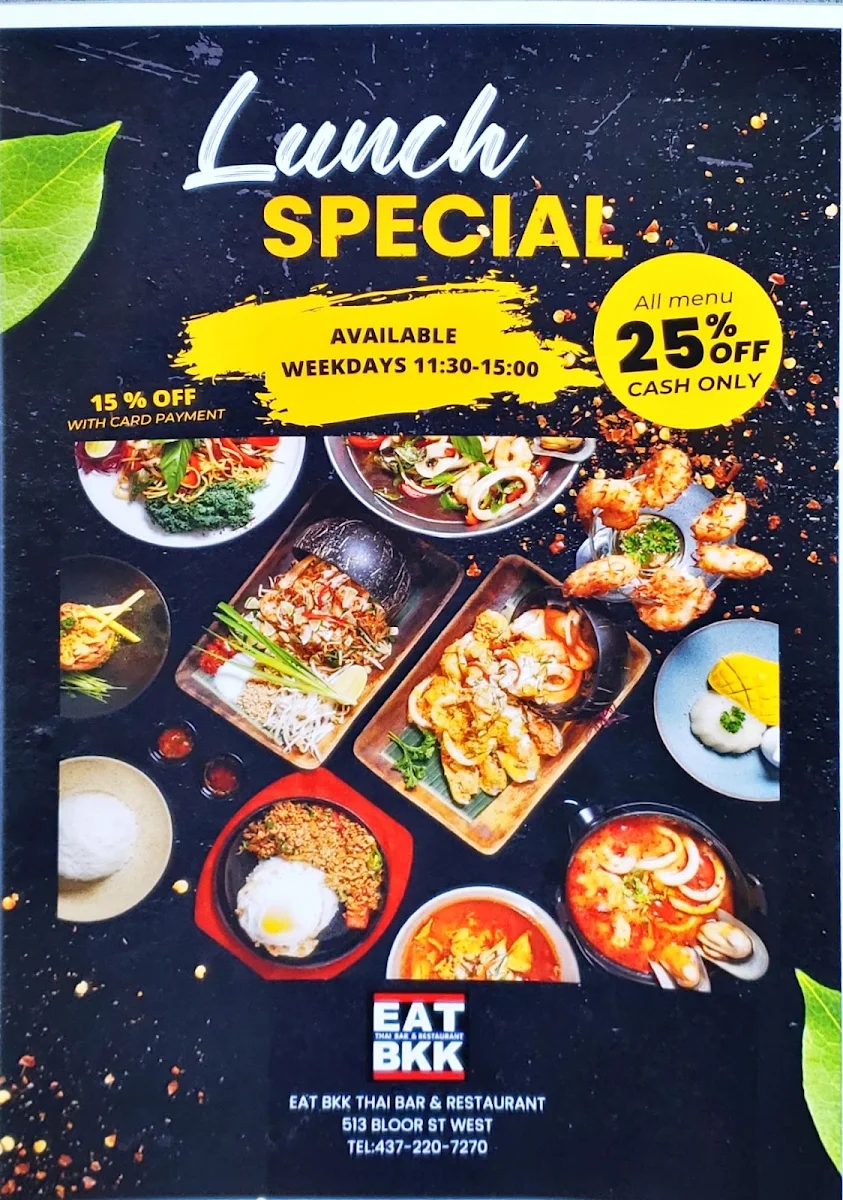 Menu, EAT BKK Thai Bar & Restaurant (Annex)