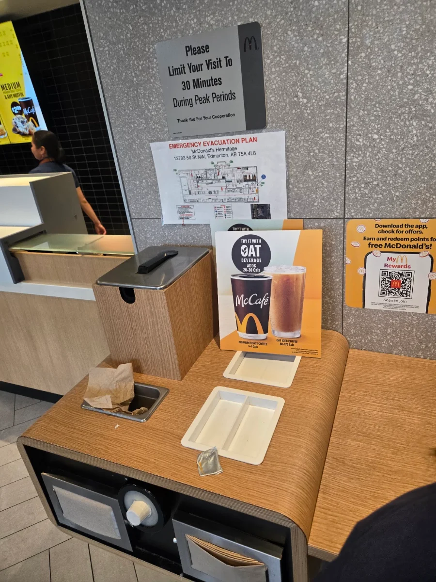 Menu, McDonald's
