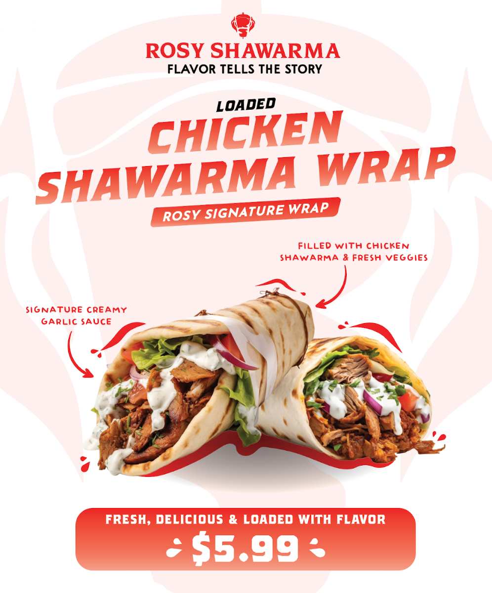 Menu, Rosy Shawarma