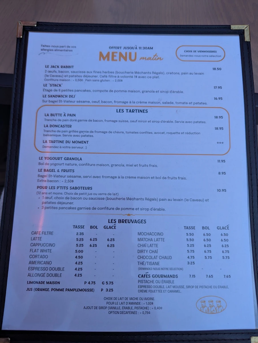 Menu, Les Saboteurs