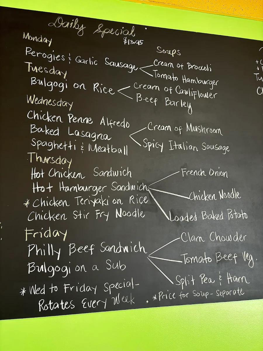 Menu, Jacqueline's Bistro
