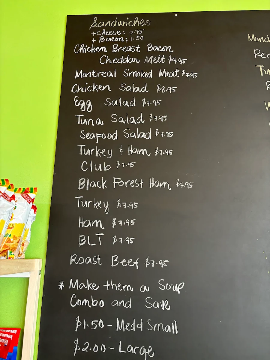 Menu, Jacqueline's Bistro