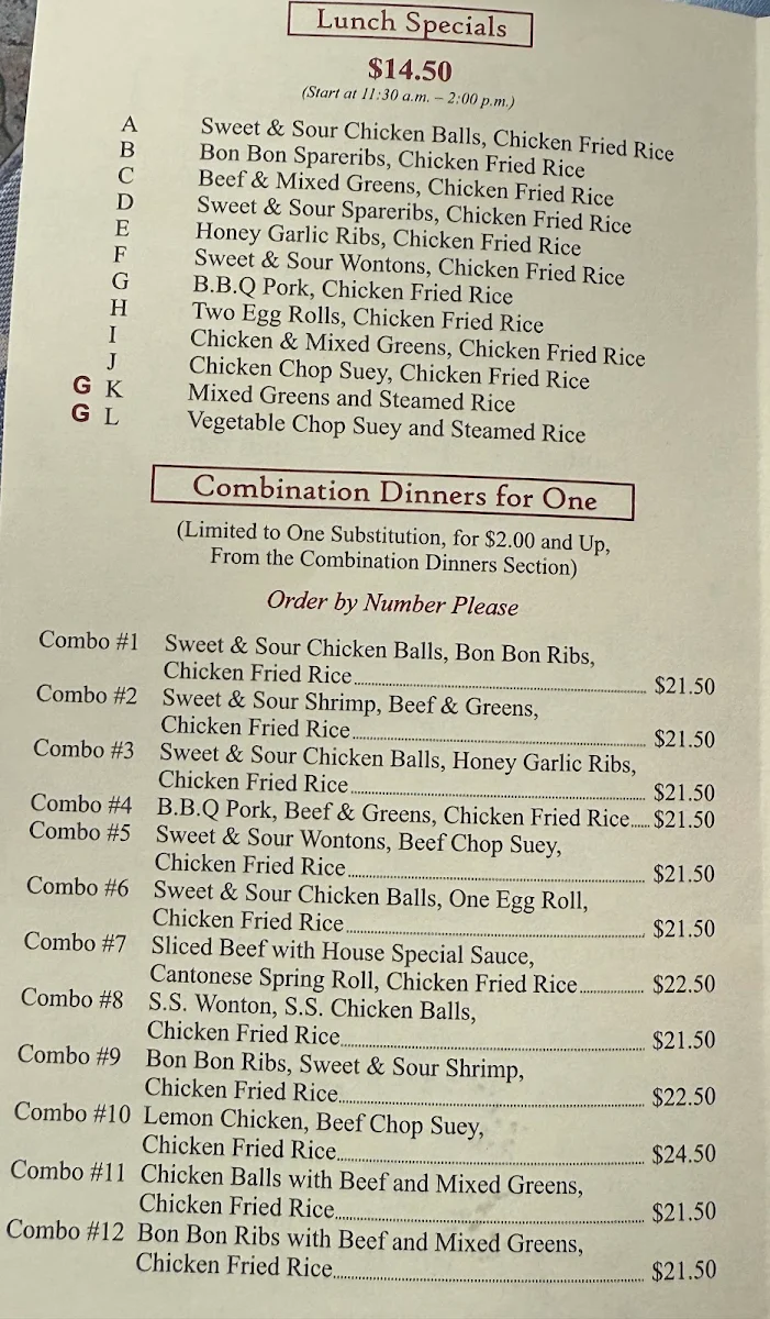 Menu photo 1