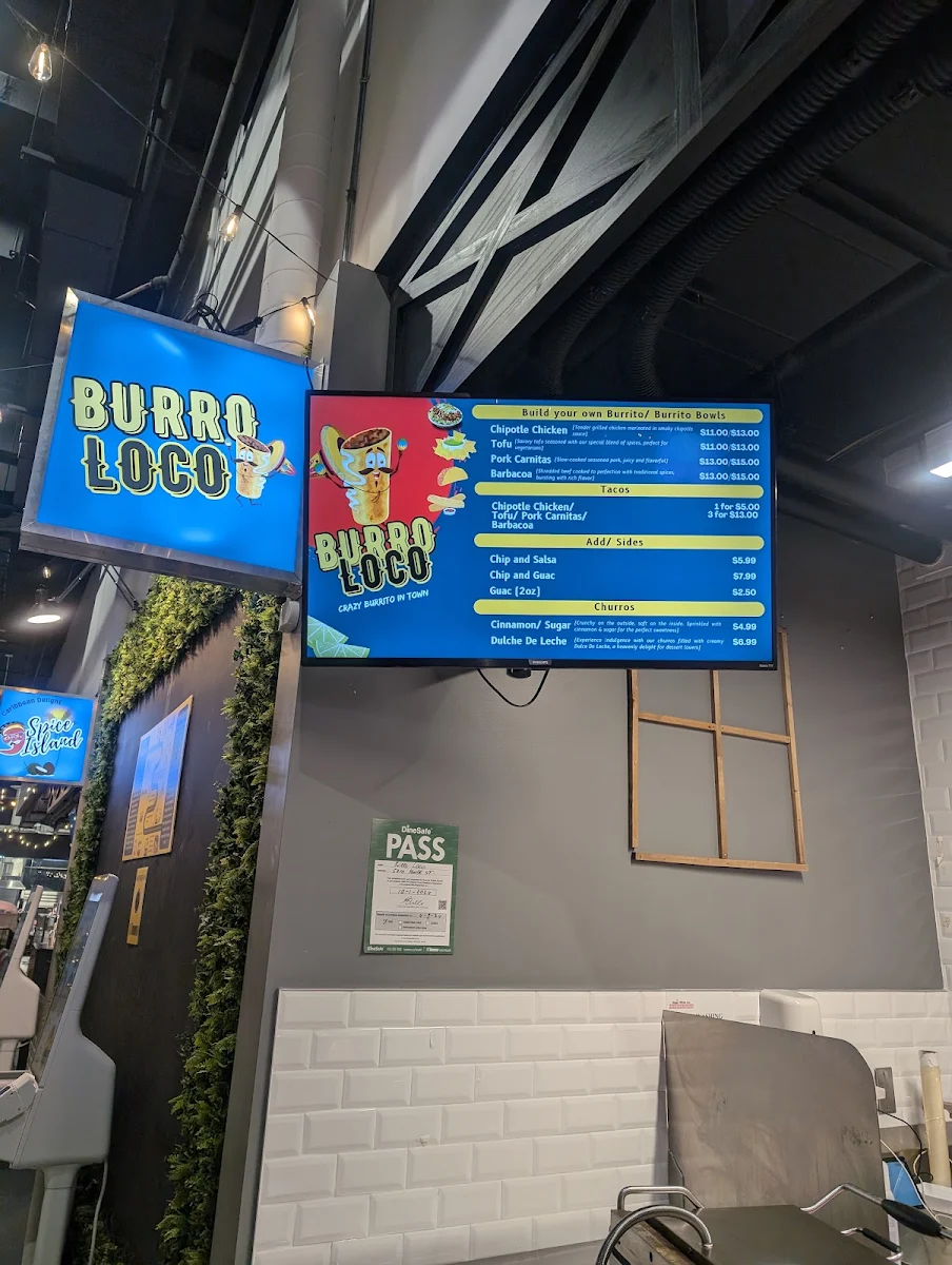 Menu, Food Hall TO