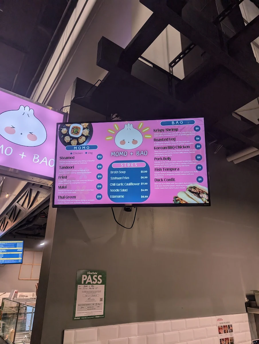 Menu, Food Hall TO