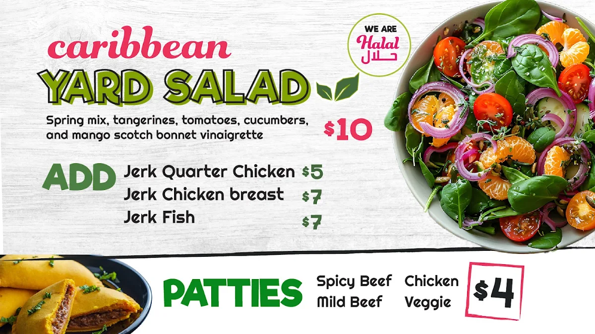 Menu, Wat Ah Jerk Caribbean Grill - The Eatery (Royal Bank Plaza)