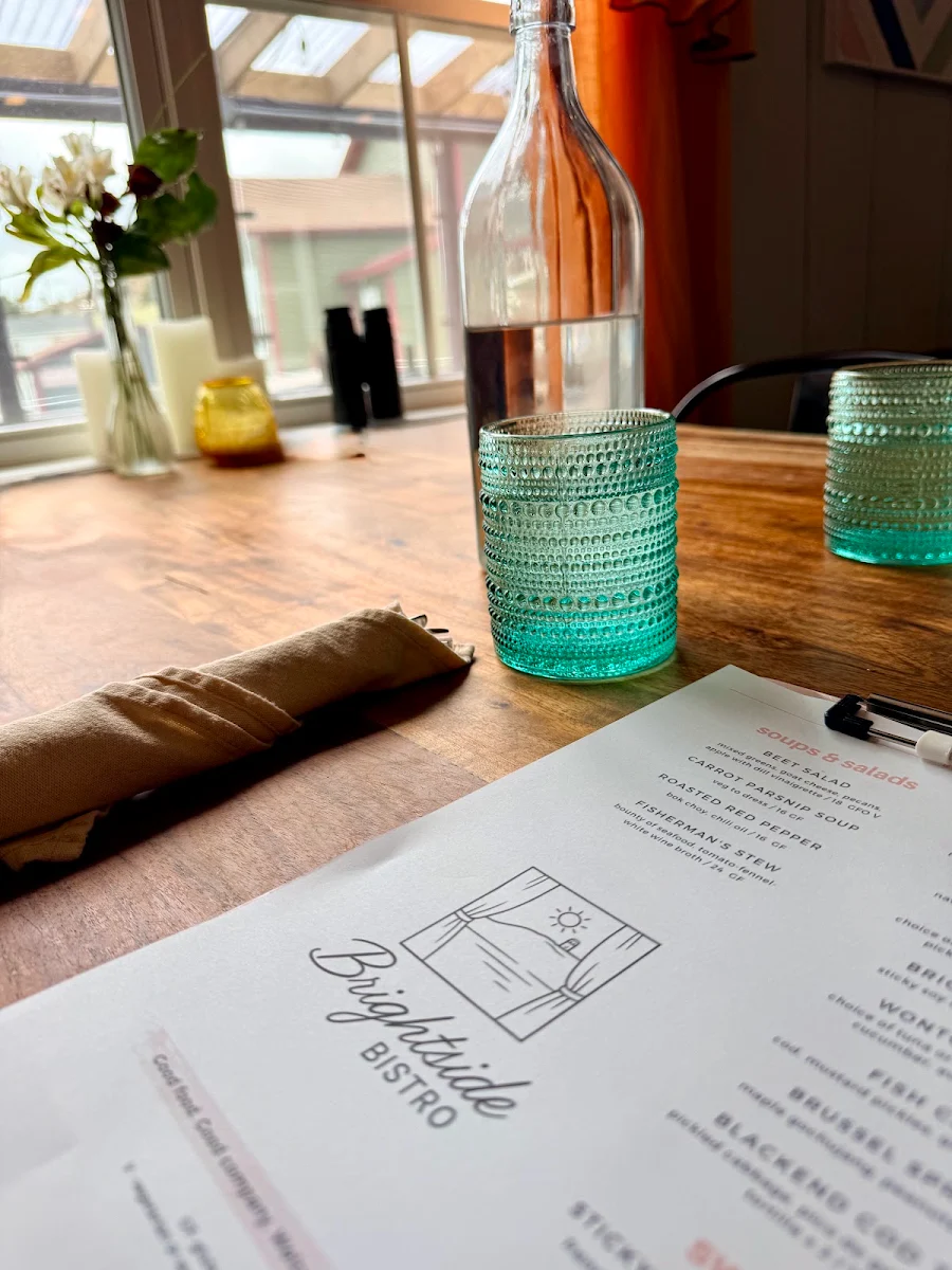 Menu, BRIGHTSIDE BISTRO