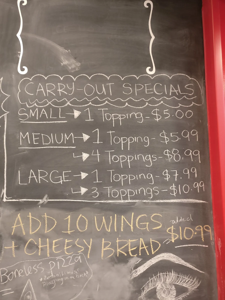 Menu, Domino's Pizza