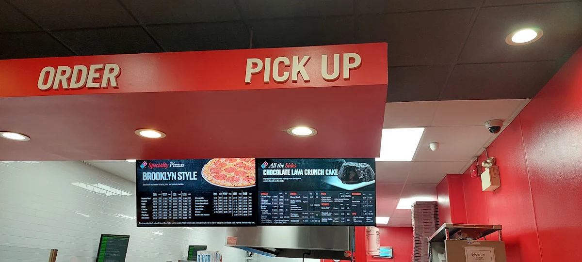 Menu, Domino's Pizza
