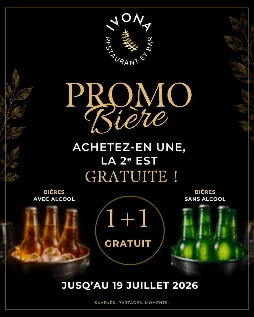 Menu, IVONA Restaurant and Bar