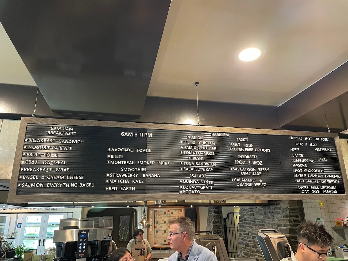 Menu, STOCK FOOD & DRINK