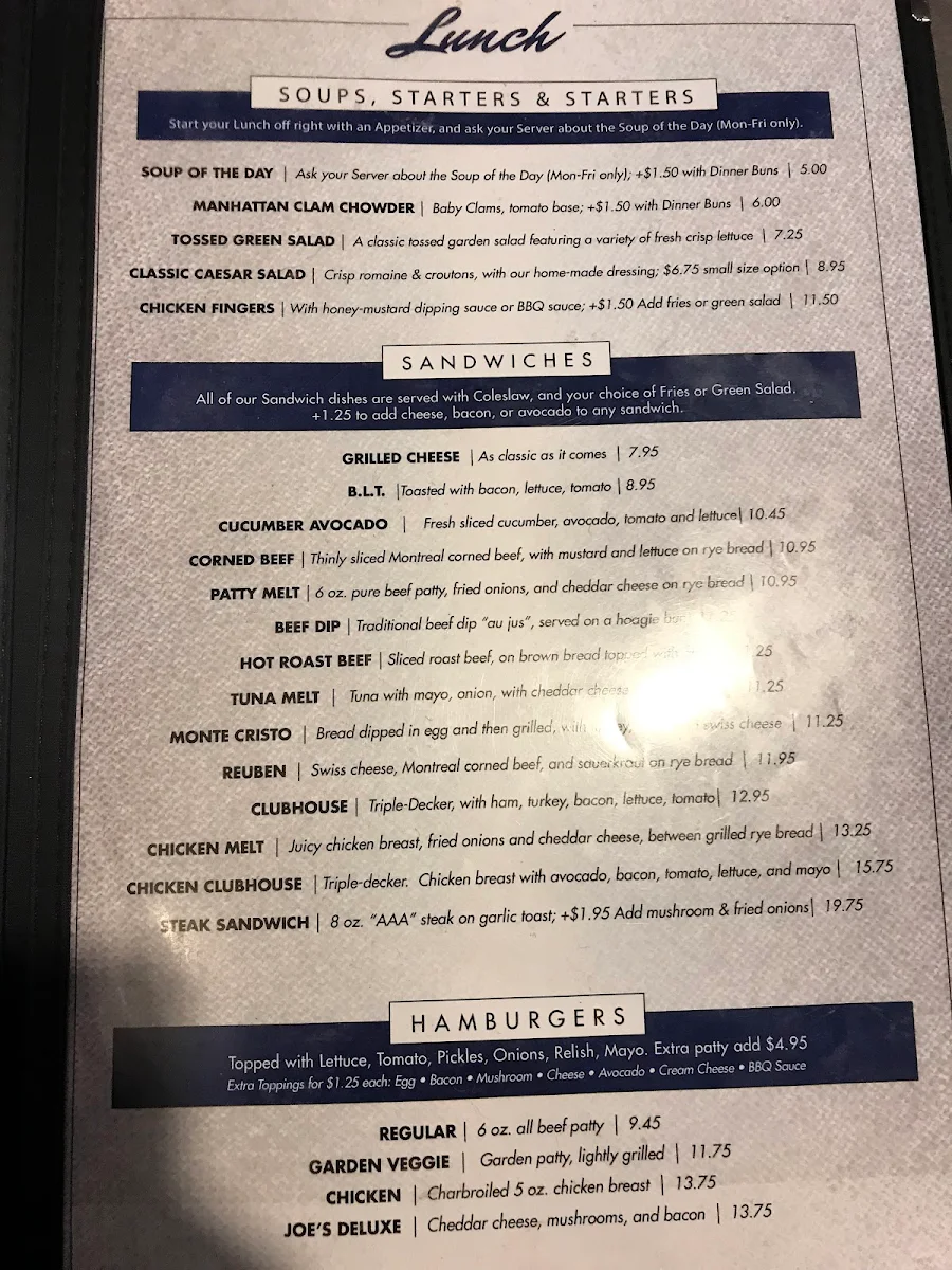 Menu, The Basic