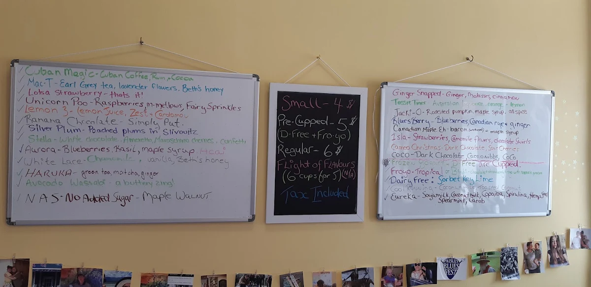 Menu, Tomboi 2 - Artisan Ice Cream - located at Orchards Landing