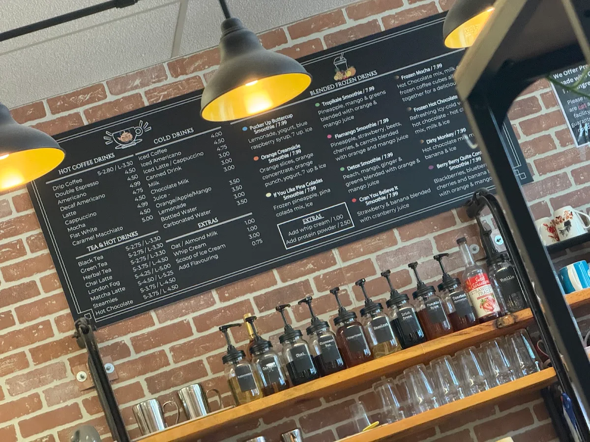 Menu, The Broken Kettle